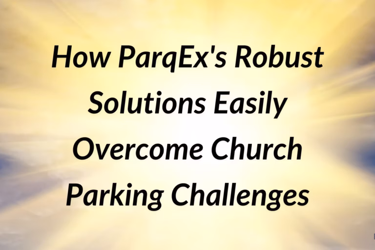 How Parqexs Robust Solutions Easily Overcome Church Parking Challenges Png 1640 X 820 1 Avif demonstrating ParqEx's smart parking technology in action.