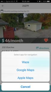 Select your favorite navigation app.