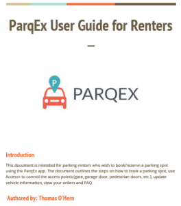 USER GUIDE: Step by step instruction for parking renters