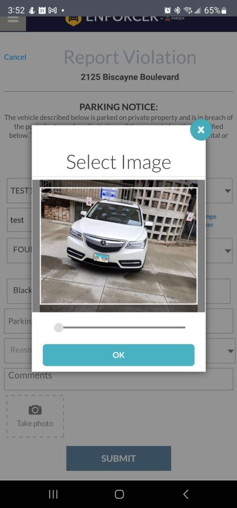 1675201950055 478 X 1024 1 Jpeg demonstrating ParqEx's smart parking technology in action.