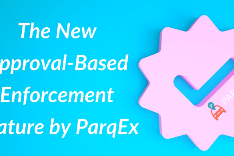 The New Approval Based Enforcement Feature By Parqex Png 1640 X 820 1 Avif demonstrating ParqEx's smart parking technology in action.