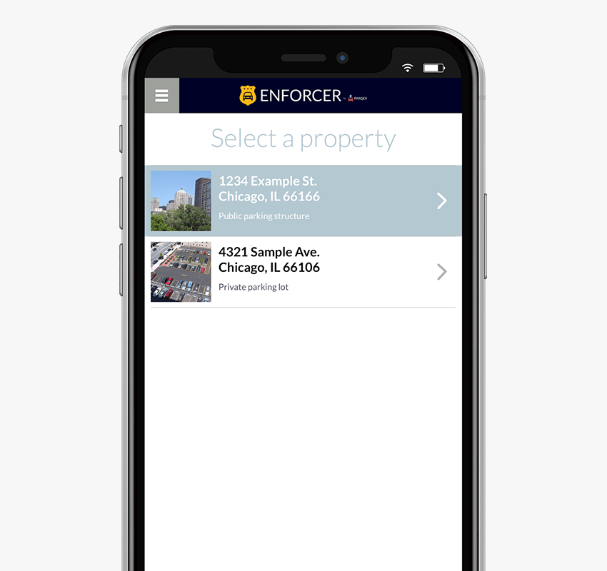 Enforcer App Features | Multiple Properties | Real-Time Parking Enforcement App | ParqEx