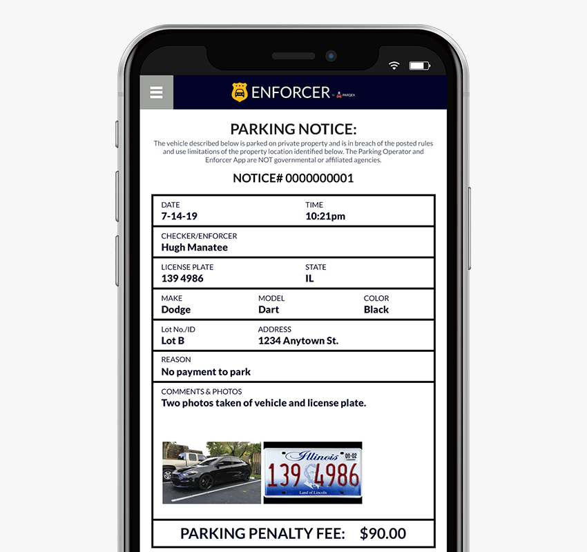 Enforcer App Features | Enforce Parking Violations | Real-Time Parking Enforcement App | ParqEx