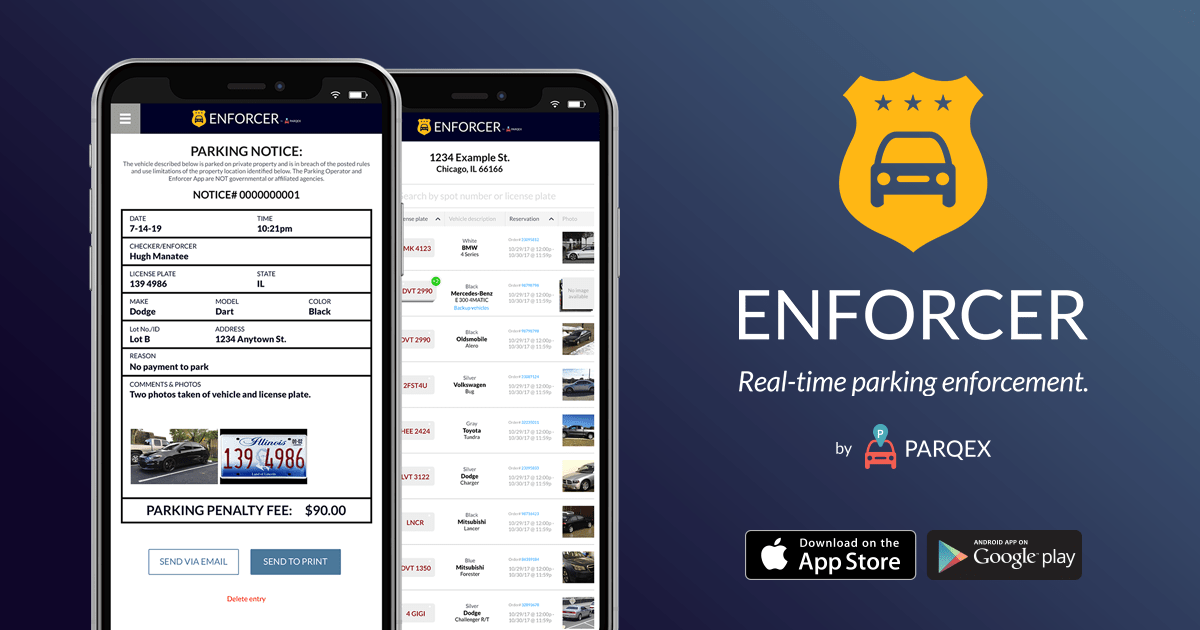 Enforcer App | Real-Time Parking Enforcement App | ParqEx